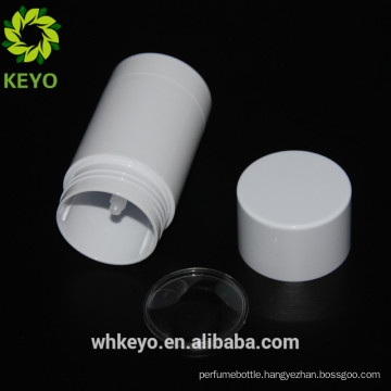 Wuhan KEYO high quality plastic round 75g deodorant stick container clear for packing